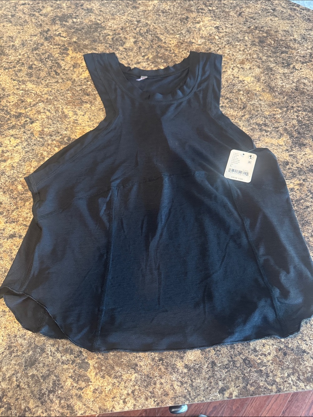 FP Movement by Free People Black Racerback Performance Tank
